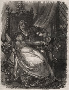 Paolo og Francescas død: Francesca Da Riminis kone (Francoise de Rimini af French School