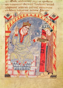 Dedikation til Karl den Skaldede, fra La Vie de St. Amand af French School