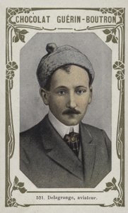 Delagrange, aviateur (farvet foto) af French School