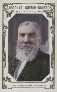 Denys Cochin, academicien (farvet foto) af French School
