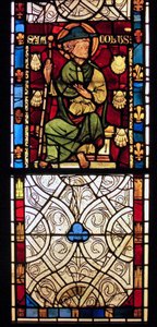 Afbilder St James: grisaille fra Chapelle du Chateau, Rouen? af French School