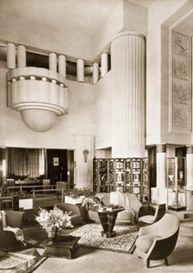 Design til Hall of Pavilion Primavera på Exposition Internationale i Paris i 1925, pub. 19 af French School