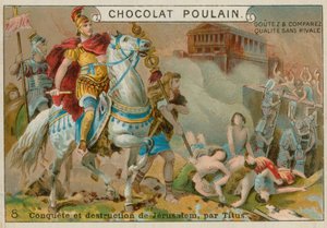 Ødelæggelse af Jerusalem af Titus, Chocolat Poulain handelskort