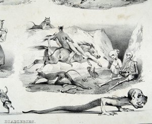 Diableries (billeder af djævelen) - af Le Poitevin af French School