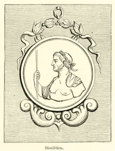 Diocletien (gravering) af French School