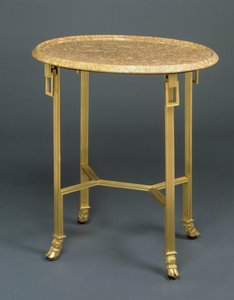 Vejviser Gueridon, ca. 1799 (ormolu og marmor) af French School