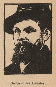 Direktør for den sovjetiske avis Izvestia (litografi) af French School