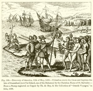 Discovery of America, 12. maj, 1492 af French School