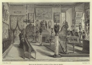 Udstilling af stuemøbler, Pavillon de Flore, Louvre-paladset, Paris af French School