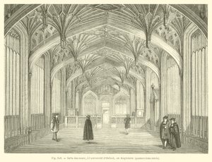 Divinity School, Bodleian Library, Oxford (gravering) af French School