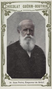 Dom Pedro, kejser af Brasilien (farvet foto) af French School