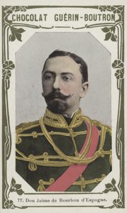 Don Jaime de Bourbon dEspagne (farvet foto) af French School