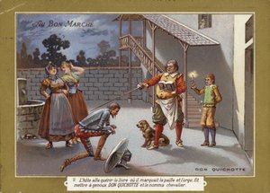Don Quijote bliver slået til ridder af French School