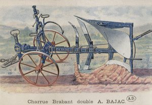 Dobbeltplov Brabant opfundet af Antoine Bajac, ca. 1900 af French School