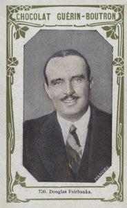 Douglas Fairbanks (farvet foto) af French School