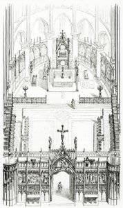 Tegning fra Dictionary of French Architecture fra det 11. til det 16. århundrede, 1861 af French School