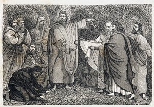 Druider plukker mistelten - i "Paris gennem århundrederne" af French School