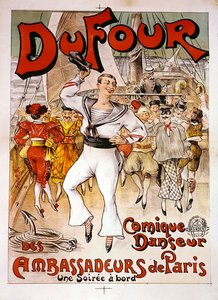 Du Four plakat (farve litho) af French School