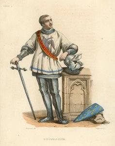 Duguesclin (farvet gravering) af French School