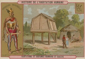 Boliger og dragter i det gamle Tyskland og Gallien af French School