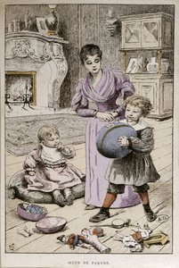 Påskeæg, ca. 1890 (farvegravering) af French School