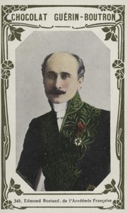 Edmond Rostand, fra det franske akademi (farvet foto) af French School