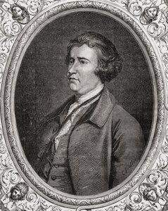 Edmund Burke, fra Historien om den franske revolution af Louis Blanc (1811-82) af French School