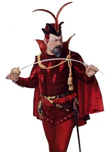 Edouard de Reszke i rollen som Mephistopheles - Edouard de Reszke (1853-1917) i rollen som Mephistopheles (Mephisto) i "" Faust""" - i "" Teatret"" fra 01/09/1905 af French School