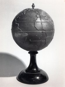 Pædagogisk globus for blinde (bronze) (s/h foto) af French School