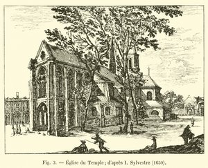 Tempel Kirke; efter I Sylvester, 1650 af French School