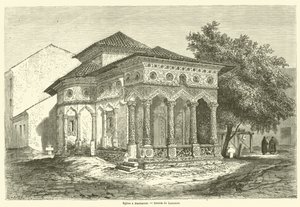 Eglise e Bucharest (gravering) af French School