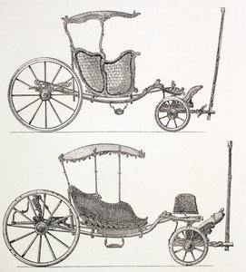 Franske vogne fra det attende århundrede, 1875 af French School