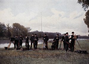 Elektrisk og optisk telegrafi - i "" Military Album"" af French School
