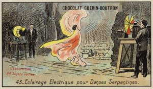 Elektrisk belysning til slangedansen (chromolitho) af French School