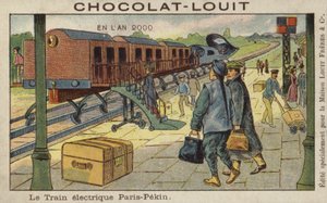 Elektrisk tog fra Paris til Beijing i år 2000 af French School