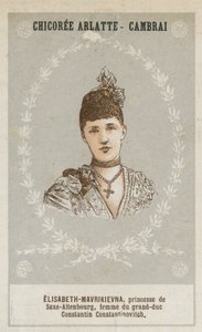 Elisabeth-Mavrikievna, prinsesse af Sachsen-Altenburg, hustru til storhertug Konstantin Constantinovitch af French School