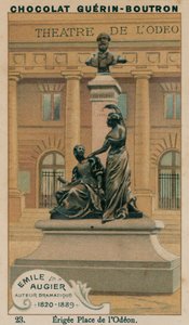 Emile Augier, dramatiker, 1820-1889, Erigee Place de l