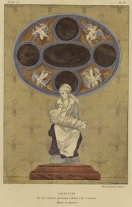 Emaljeret keramikfigur tilskrevet Bernard Palissy, 1500-tallet af French School