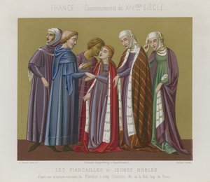 Forlovelse af de unge adelsmænd af French School