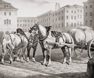 Engelske gårdheste, 1823 af French School