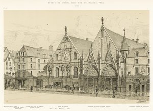 Indgang til Hotel-Dieu rue du Marche Palu, 1590