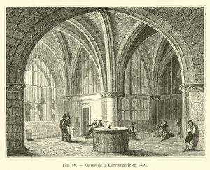 Indgang til Conciergerie i 1830 af French School