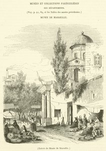 Indgang til Marseille-museet (gravering) af French School