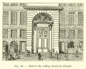 Indgang til Louis-le-Grand college af French School