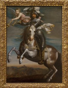 Rytterportræt af Ludvig XIII (1601-1643). Maleri omkring 1630. Art francais 1600-tallet. Musee des Beaux Arts de Rouen. af French School