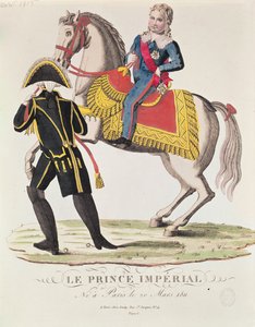 Rytterportræt af Napoleon II (1811-32) konge af Rom, april 1815