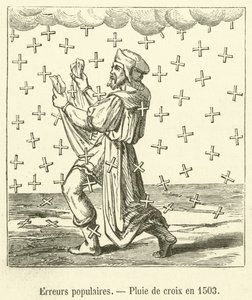 Populære fejl, Korsregn i 1503 (gravering) af French School