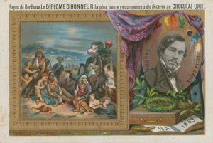 Eugene Delacroix, fransk maler fra det 19. århundrede af French School
