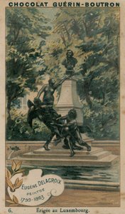 Eugene Delacroix, maler, 1799-1863, opført i Luxembourg af French School
