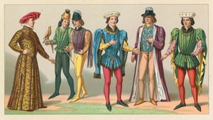 Europa middelalderdragt af French School